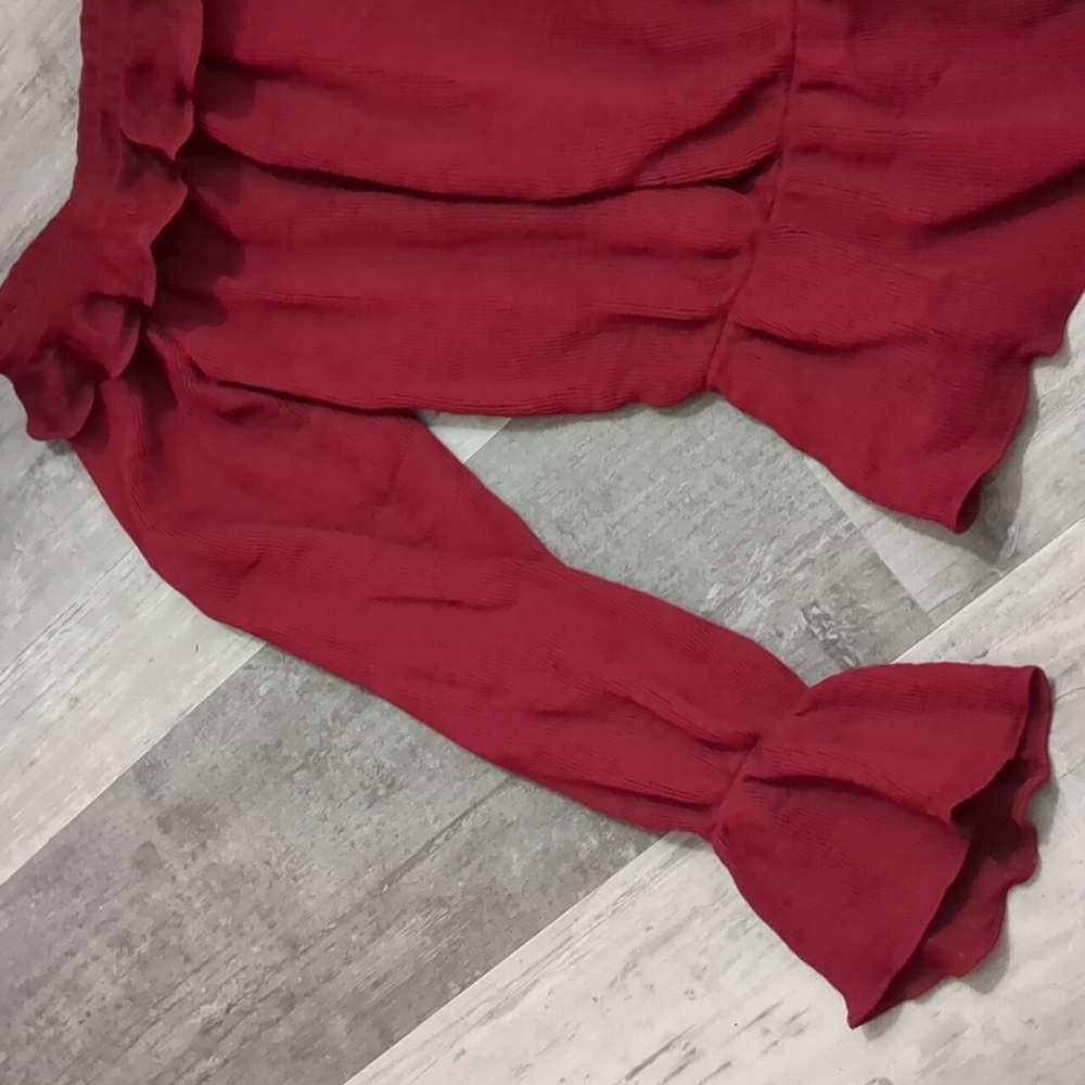 Etiquette Top off the shoulder ruffled stretch size S - Picture 3 of 10